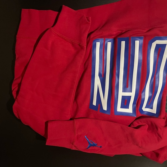Jordan red hoodies for men-Size :Small - Picture 3 of 4